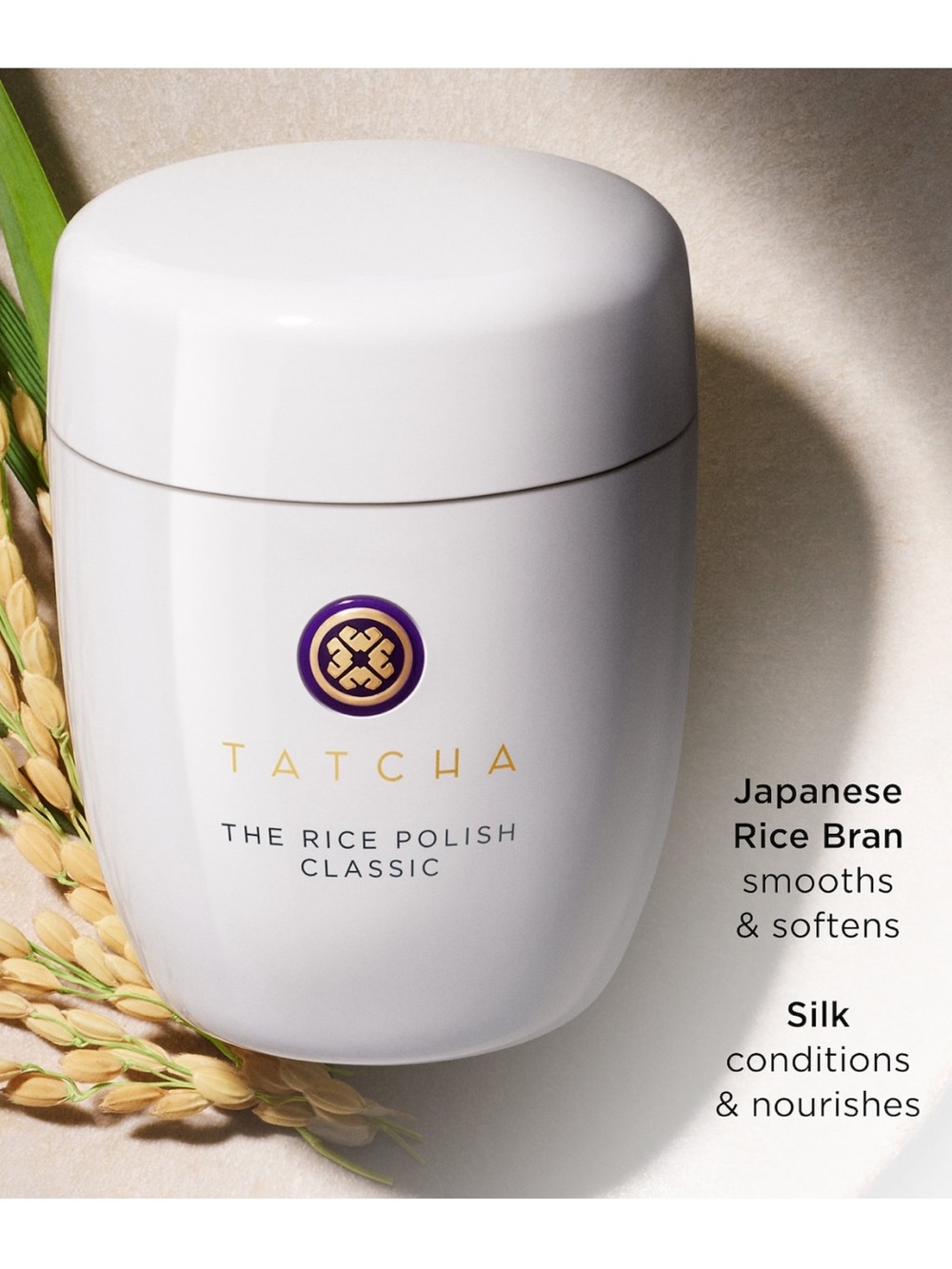 Tatcha The Rice Polish Classic Foaming Enzyme Powder for face skincare